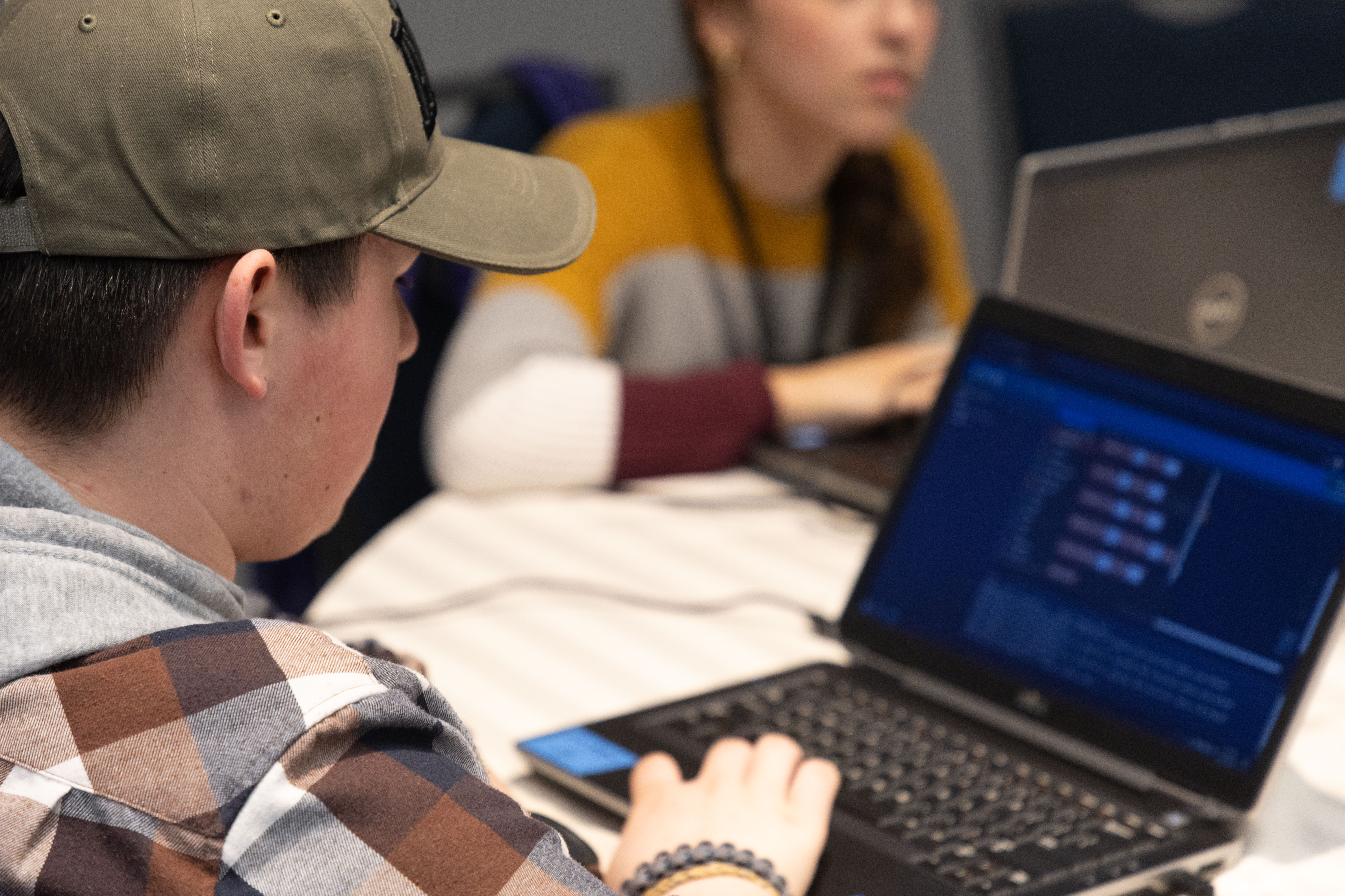 Students using Project T.E.D. kits